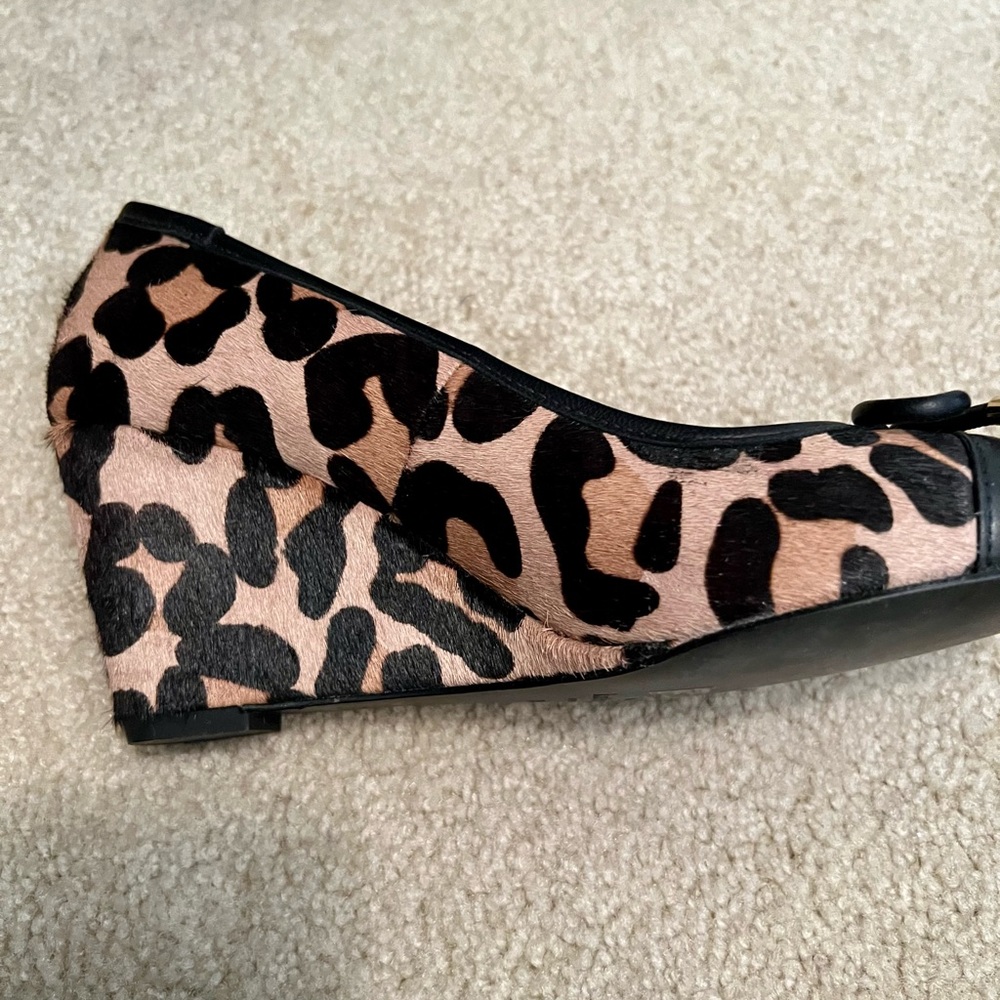 Kate Spade leopard wedges.